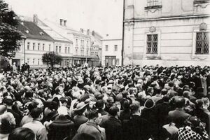 Oslavy 1. máje 1938 v Poličce