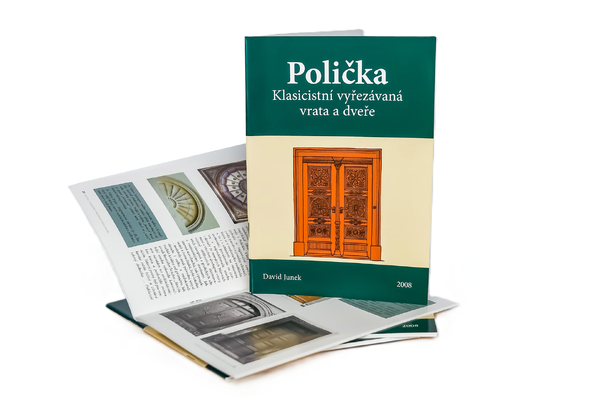 Polička – Klasicistní vyřezávaná vrata a dveře